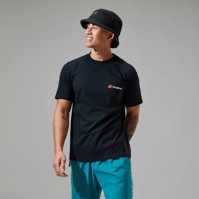 Berghaus ženske majice z logotipom heritage f&b 6JTH475 oblačila Črna