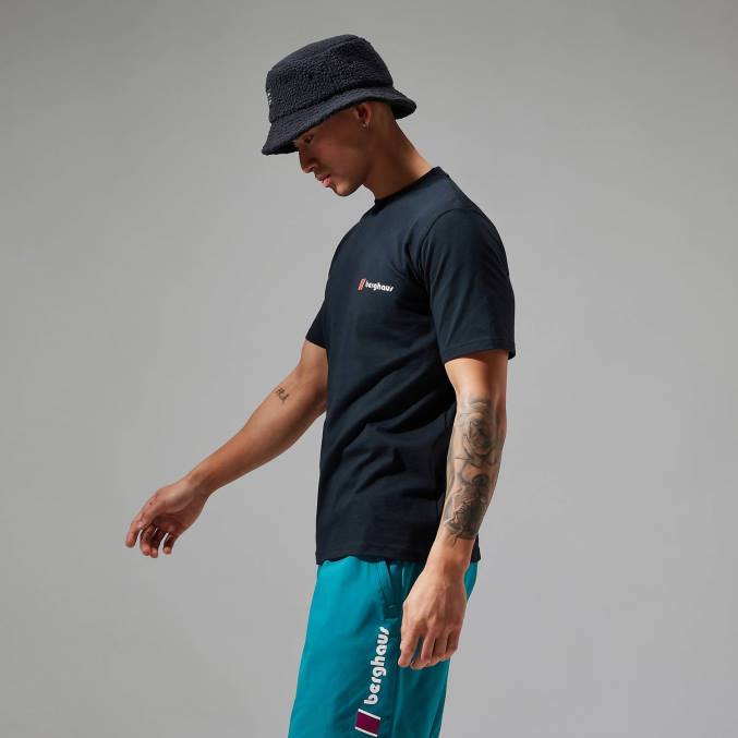 Berghaus ženske majice z logotipom heritage f&b 6JTH475 oblačila Črna