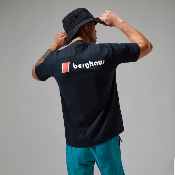 Berghaus ženske majice z logotipom heritage f&b 6JTH475 oblačila Črna