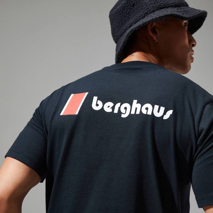 Berghaus ženske majice z logotipom heritage f&b 6JTH475 oblačila Črna