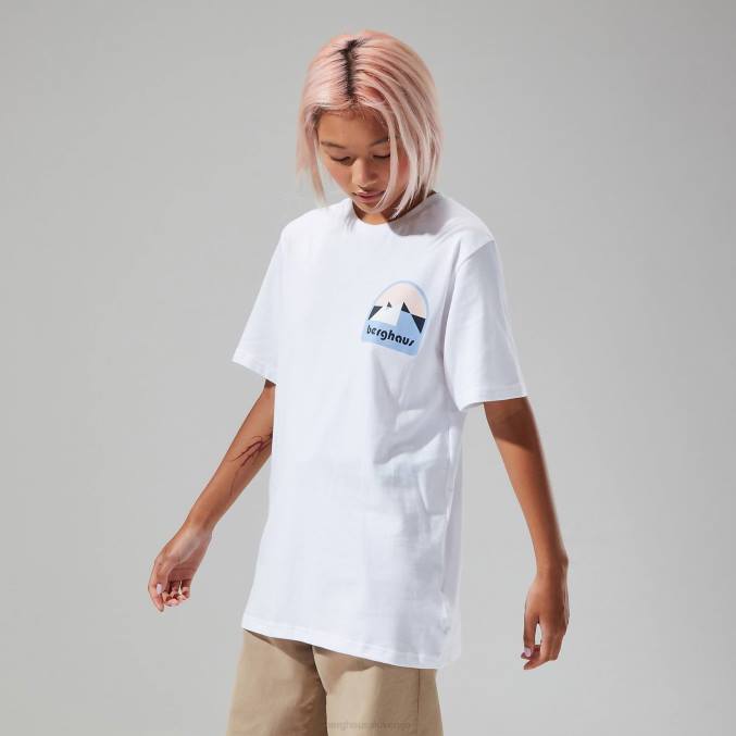 Berghaus ženske mtn anaglifne majice 6JTH486 oblačila bela