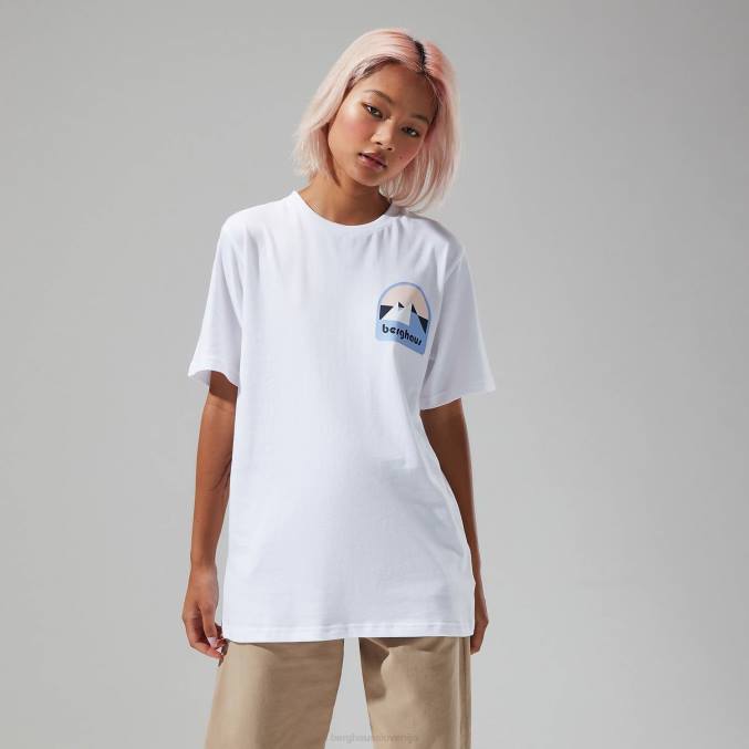 Berghaus ženske mtn anaglifne majice 6JTH486 oblačila bela