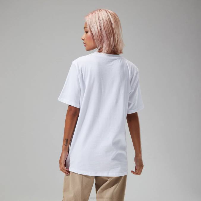 Berghaus ženske mtn anaglifne majice 6JTH486 oblačila bela