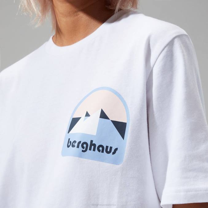 Berghaus ženske mtn anaglifne majice 6JTH486 oblačila bela