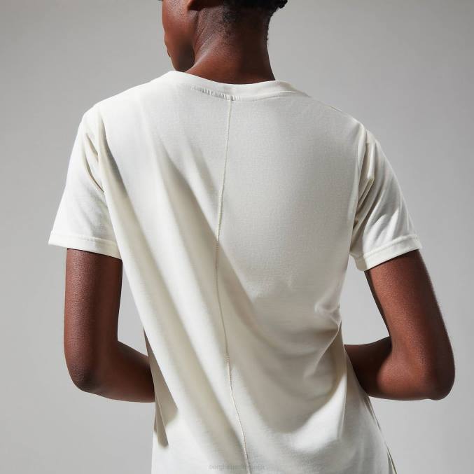 Berghaus ženske sproščena tech super raztegljiva majica 6JTH472 oblačila bela kost