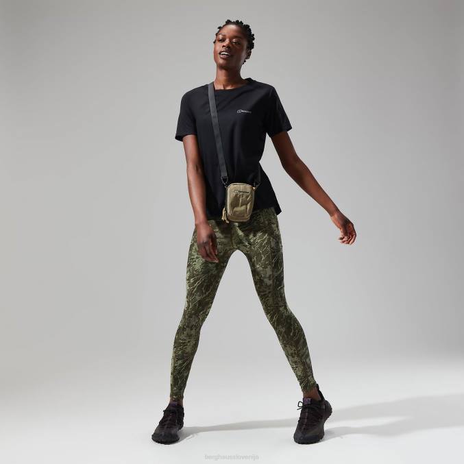 Berghaus ženske sproščena tech super raztegljiva majica 6JTH474 oblačila jet črna