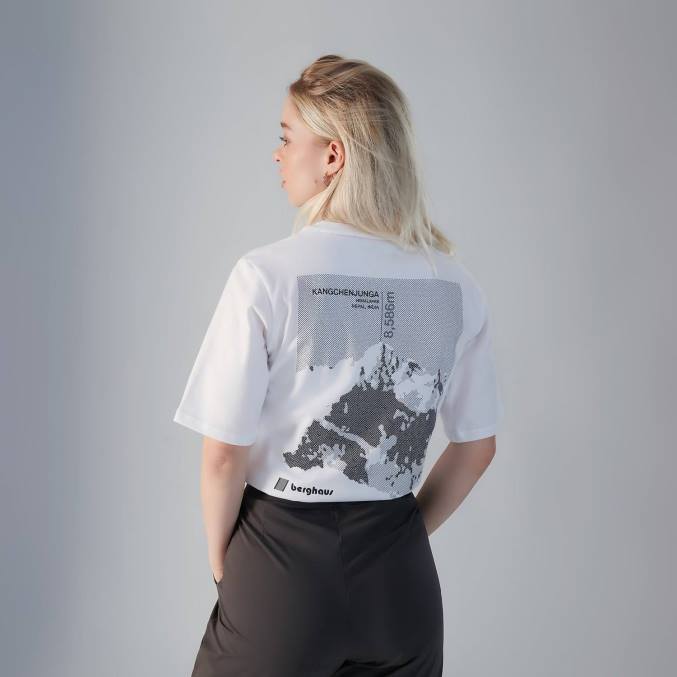 Berghaus ženske statične majice kanchenjunga 6JTH495 oblačila bela