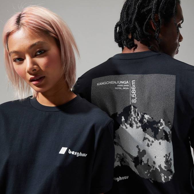 Berghaus ženske statične majice kanchenjunga 6JTH496 oblačila Črna