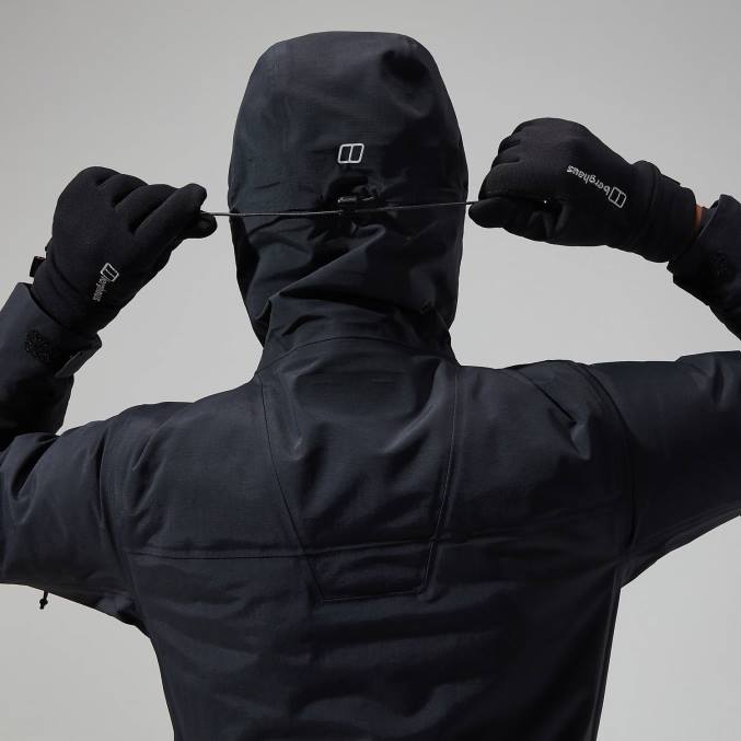 Berghaus ženske Highland storm 3l nepremočljiva jakna 6JTH329 oblačila jet črna