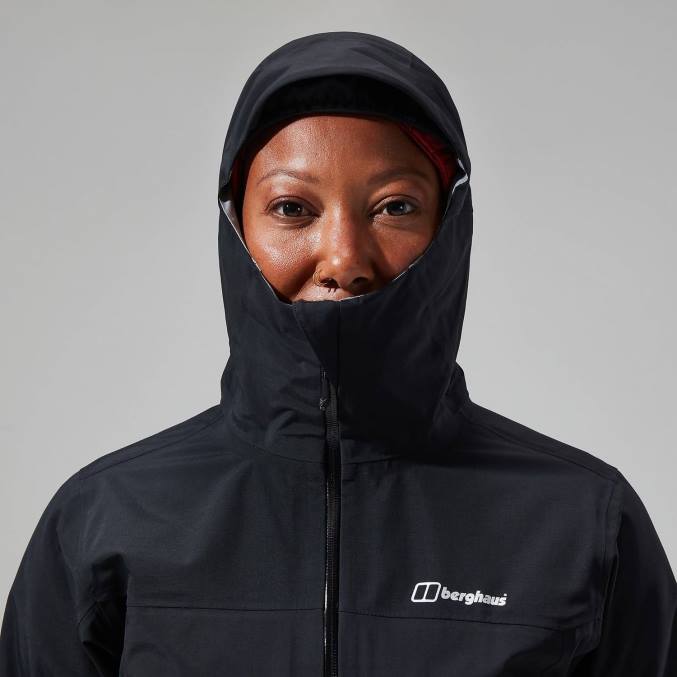 Berghaus ženske Highland storm 3l nepremočljiva jakna 6JTH329 oblačila jet črna