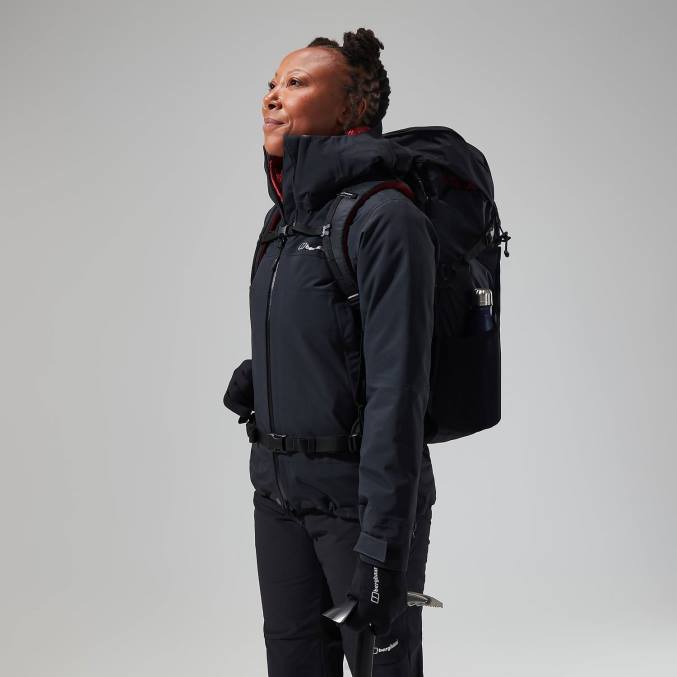 Berghaus ženske Highland storm 3l nepremočljiva jakna 6JTH329 oblačila jet črna