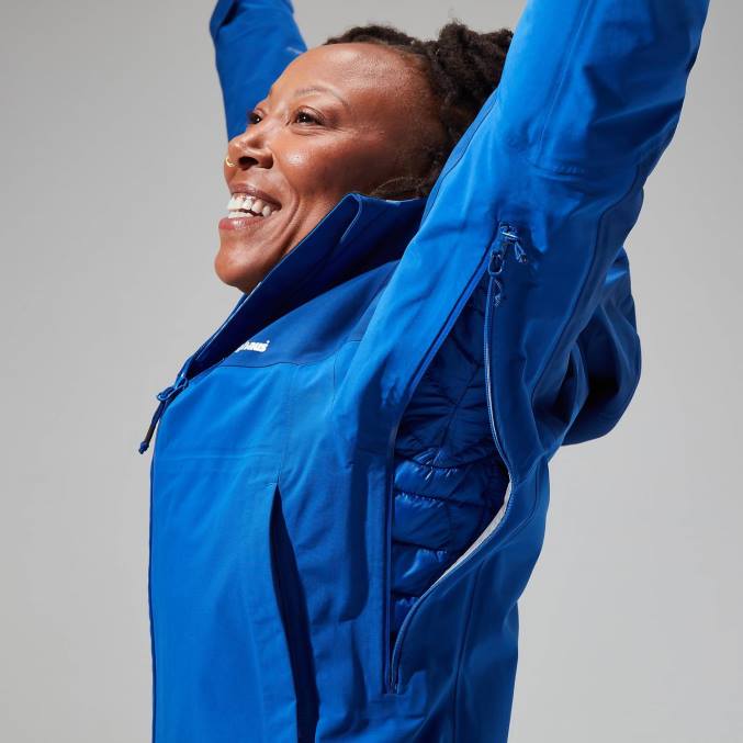 Berghaus ženske Highland storm 3l nepremočljiva jakna 6JTH330 oblačila brskanje po spletu/sodalit modra