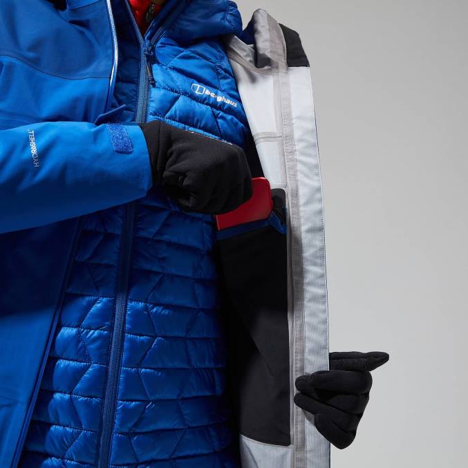 Berghaus ženske Highland storm 3l nepremočljiva jakna 6JTH330 oblačila brskanje po spletu/sodalit modra