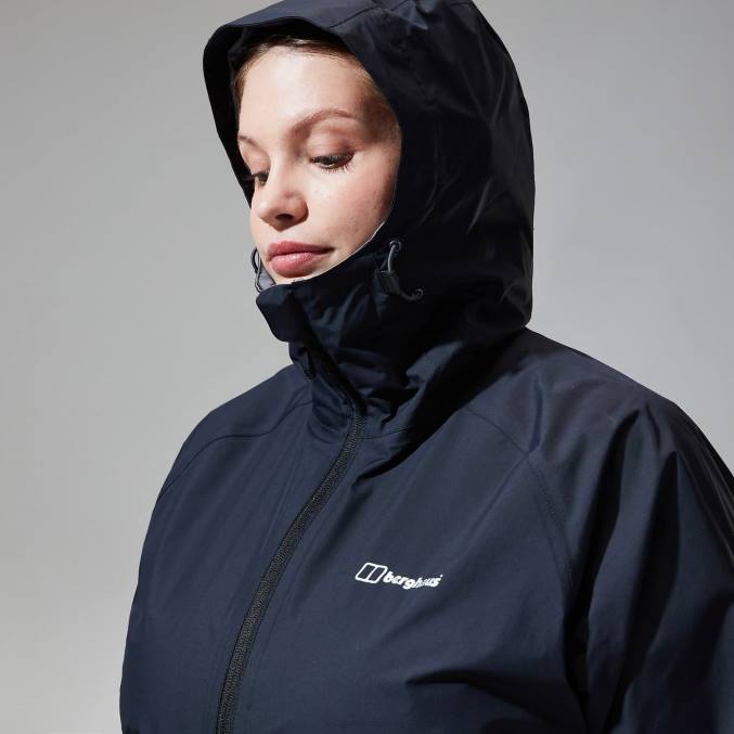 Berghaus ženske deluge profesionalna jakna 6JTH325 oblačila Črna