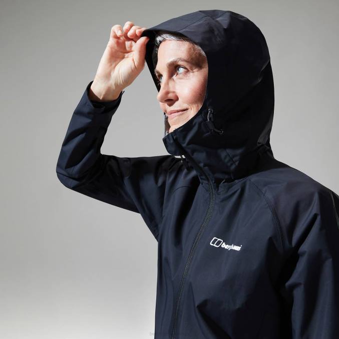 Berghaus ženske deluge profesionalna jakna 6JTH325 oblačila Črna