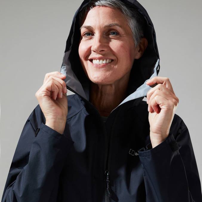 Berghaus ženske deluge profesionalna jakna 6JTH325 oblačila Črna