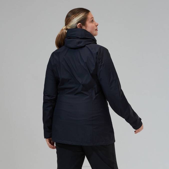 Berghaus ženske deluge profesionalna jakna 6JTH325 oblačila Črna