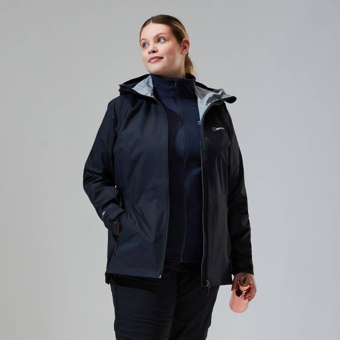 Berghaus ženske deluge profesionalna jakna 6JTH325 oblačila Črna