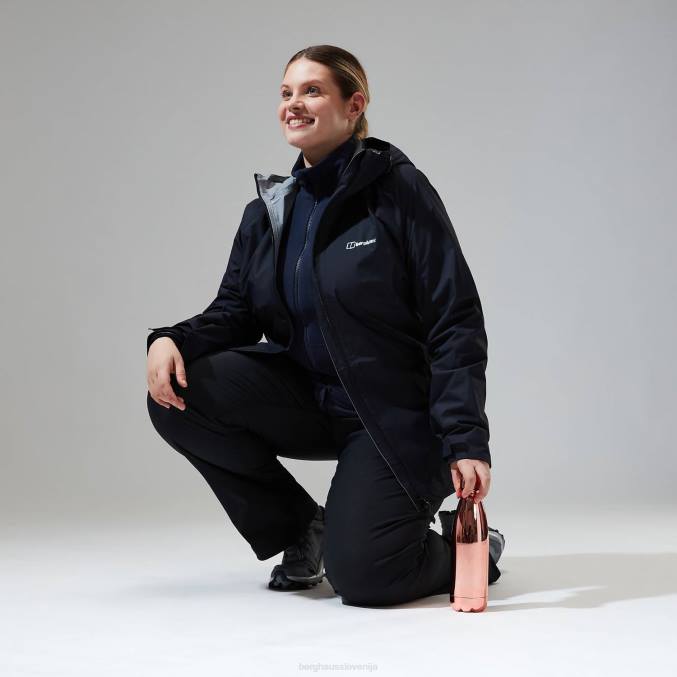 Berghaus ženske deluge profesionalna jakna 6JTH325 oblačila Črna