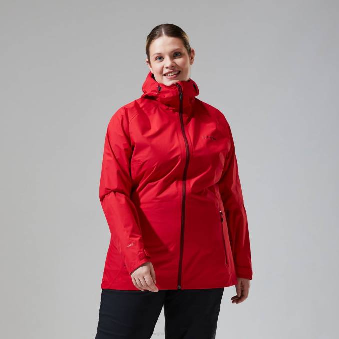 Berghaus ženske deluge profesionalna jakna 6JTH326 oblačila rdeča