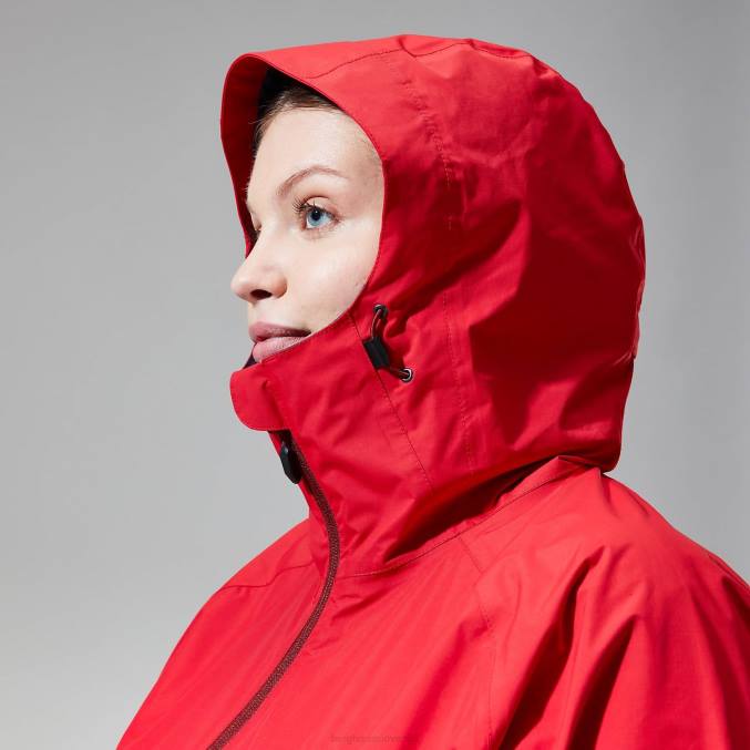 Berghaus ženske deluge profesionalna jakna 6JTH326 oblačila rdeča