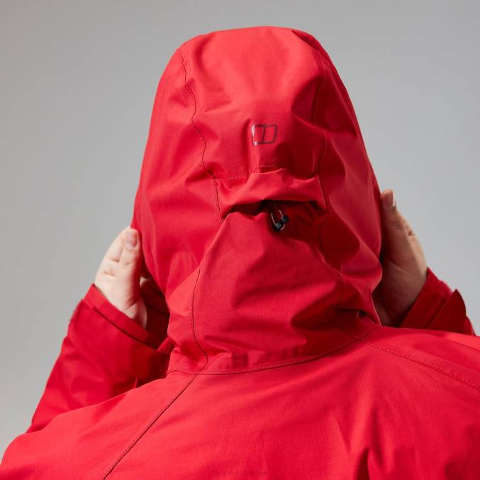 Berghaus ženske deluge profesionalna jakna 6JTH326 oblačila rdeča