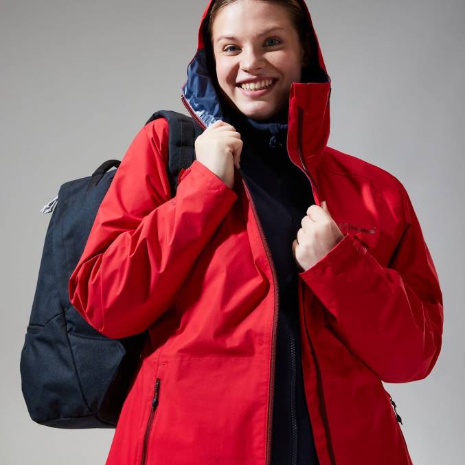 Berghaus ženske deluge profesionalna jakna 6JTH326 oblačila rdeča
