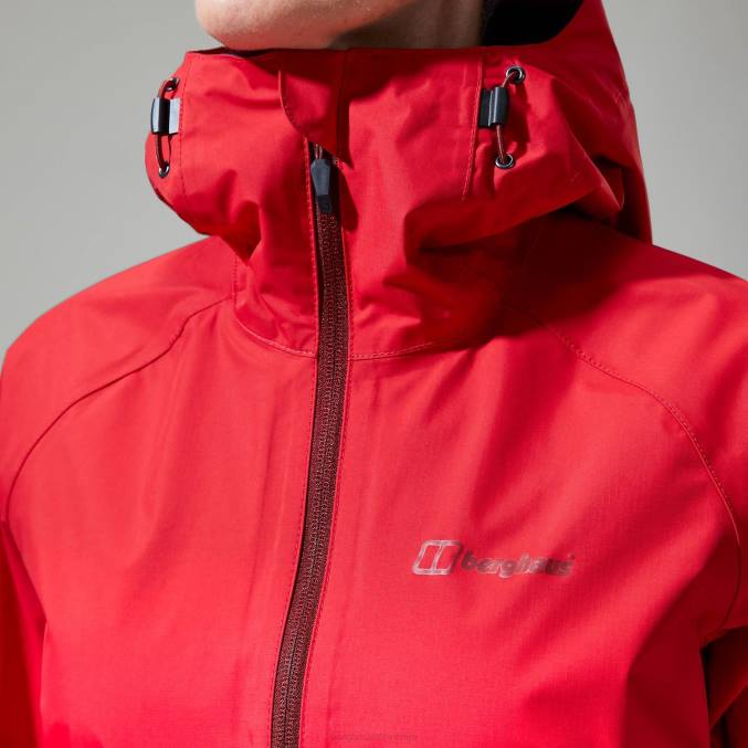 Berghaus ženske deluge profesionalna jakna 6JTH326 oblačila rdeča