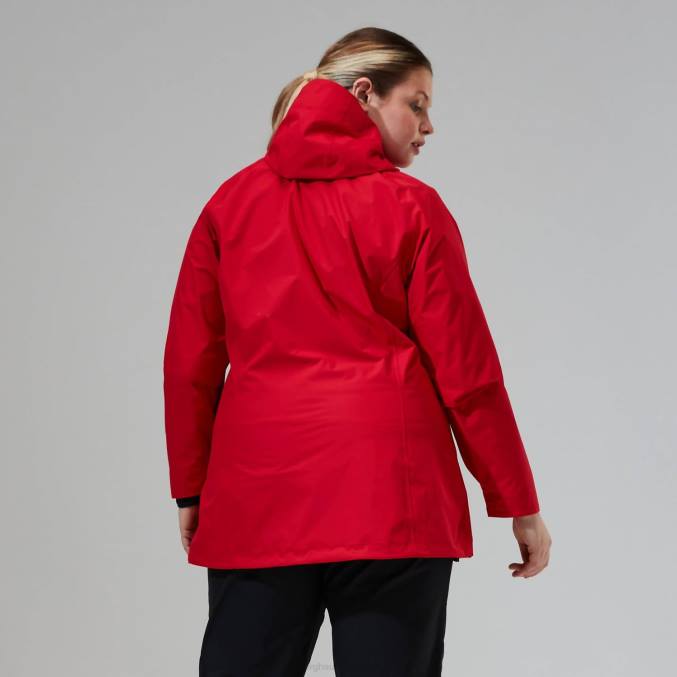 Berghaus ženske deluge profesionalna jakna 6JTH326 oblačila rdeča