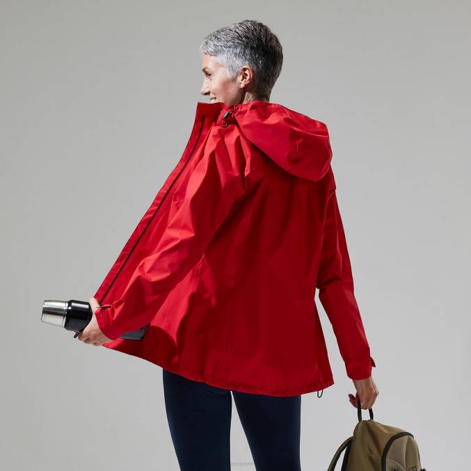 Berghaus ženske deluge profesionalna jakna 6JTH326 oblačila rdeča