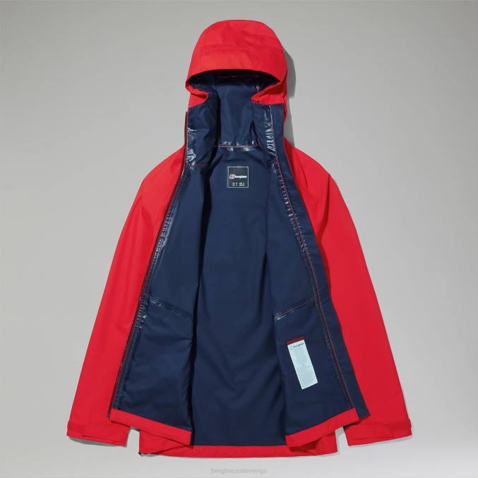 Berghaus ženske deluge profesionalna jakna 6JTH326 oblačila rdeča