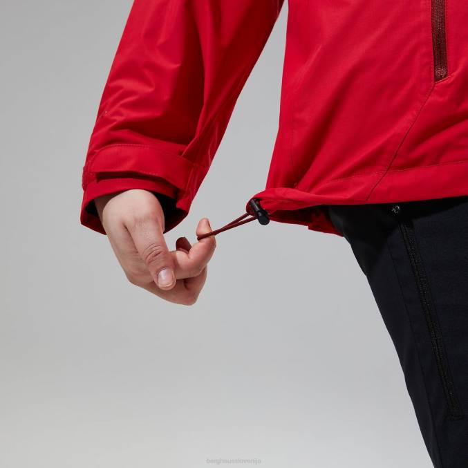 Berghaus ženske deluge profesionalna jakna 6JTH326 oblačila rdeča