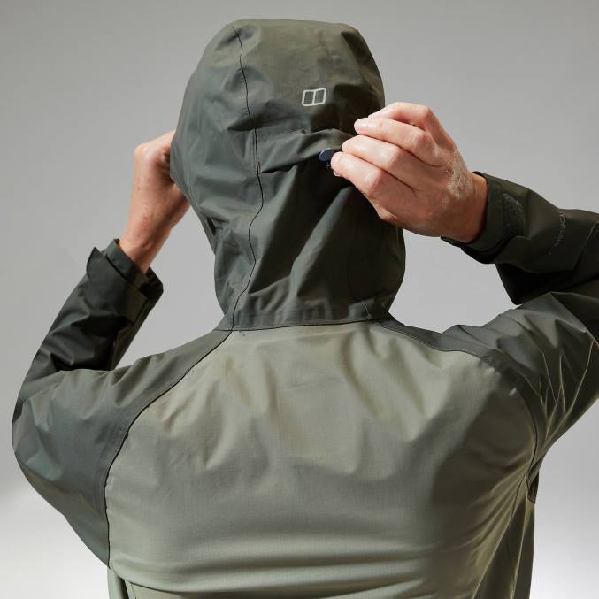 Berghaus ženske deluge profesionalna jakna 6JTH350 oblačila zelena/temno zelena