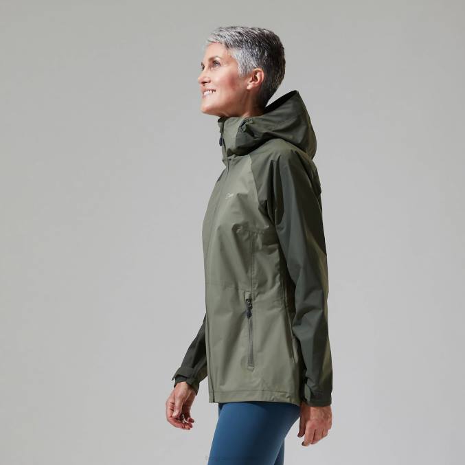 Berghaus ženske deluge profesionalna jakna 6JTH350 oblačila zelena/temno zelena