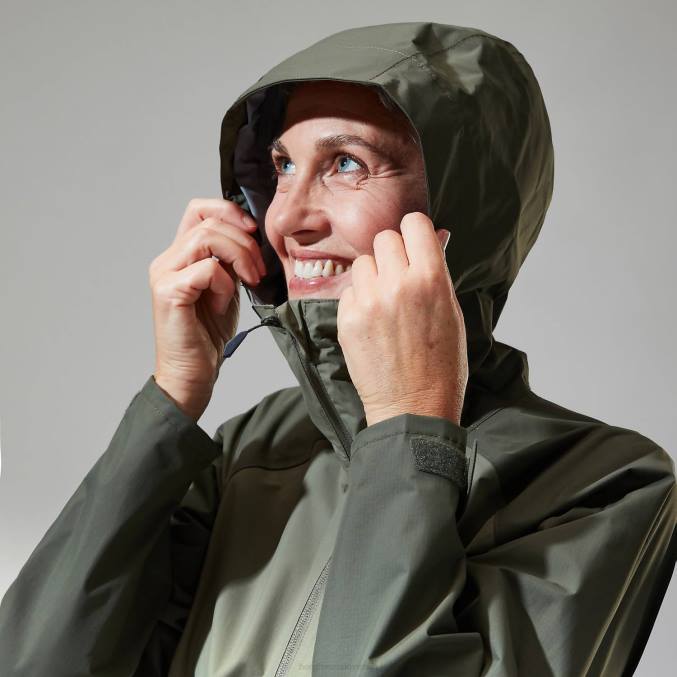 Berghaus ženske deluge profesionalna jakna 6JTH350 oblačila zelena/temno zelena