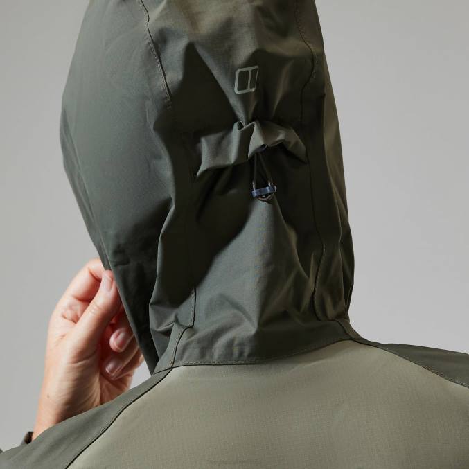 Berghaus ženske deluge profesionalna jakna 6JTH350 oblačila zelena/temno zelena