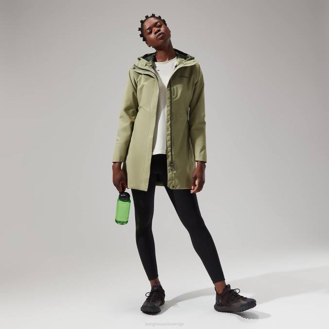 Berghaus ženske dolga jakna omeara 6JTH323 oblačila zelena