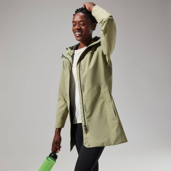 Berghaus ženske dolga jakna omeara 6JTH323 oblačila zelena