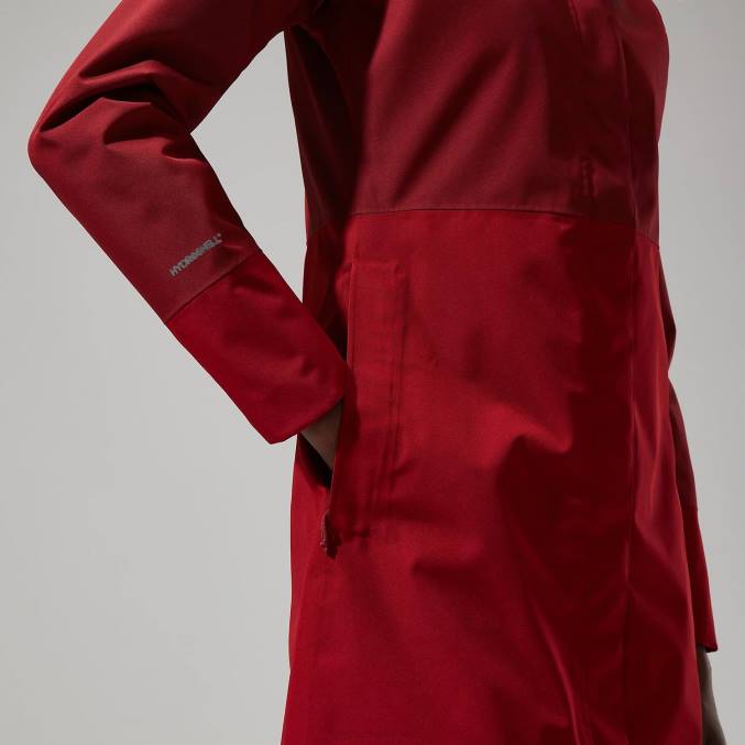 Berghaus ženske dolga jakna omeara 6JTH324 oblačila temno rdeča