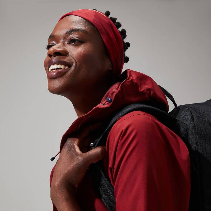 Berghaus ženske dolga jakna omeara 6JTH324 oblačila temno rdeča