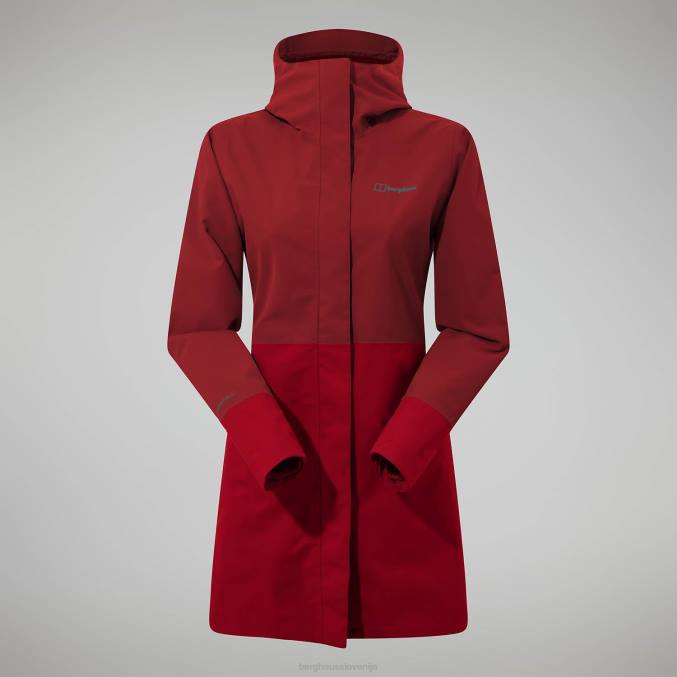 Berghaus ženske dolga jakna omeara 6JTH324 oblačila temno rdeča