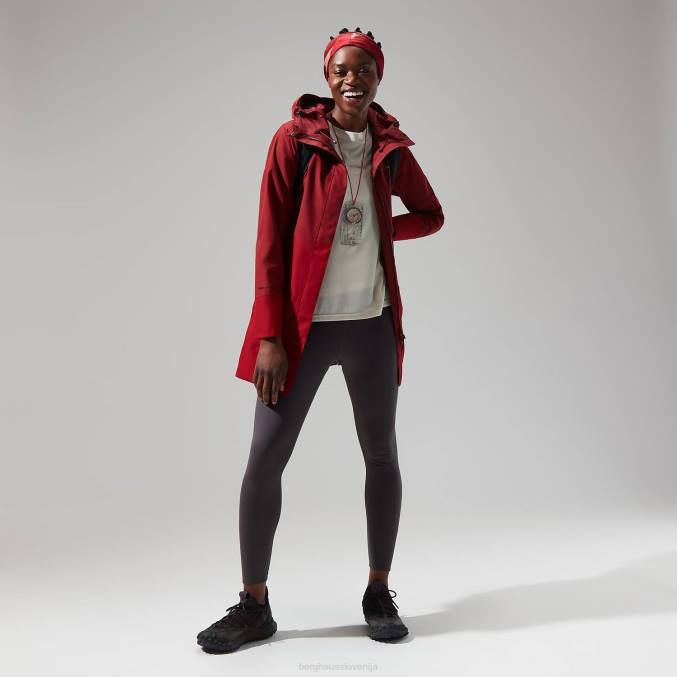 Berghaus ženske dolga jakna omeara 6JTH324 oblačila temno rdeča