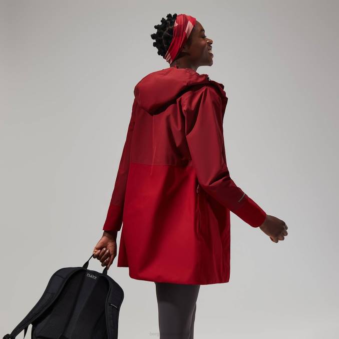 Berghaus ženske dolga jakna omeara 6JTH324 oblačila temno rdeča