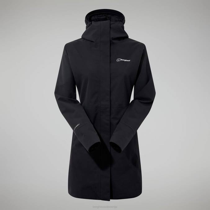 Berghaus ženske dolga jakna omeara 6JTH327 oblačila Črna
