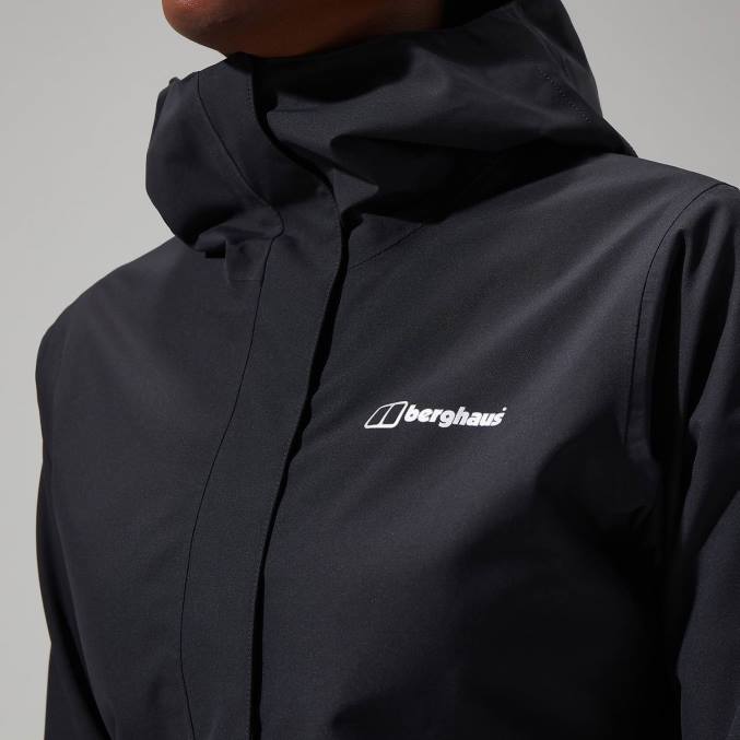 Berghaus ženske dolga jakna omeara 6JTH327 oblačila Črna