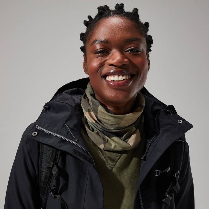 Berghaus ženske dolga jakna omeara 6JTH327 oblačila Črna