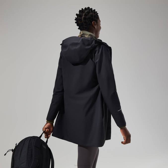 Berghaus ženske dolga jakna omeara 6JTH327 oblačila Črna