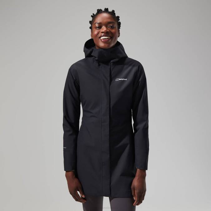 Berghaus ženske dolga jakna omeara 6JTH327 oblačila Črna
