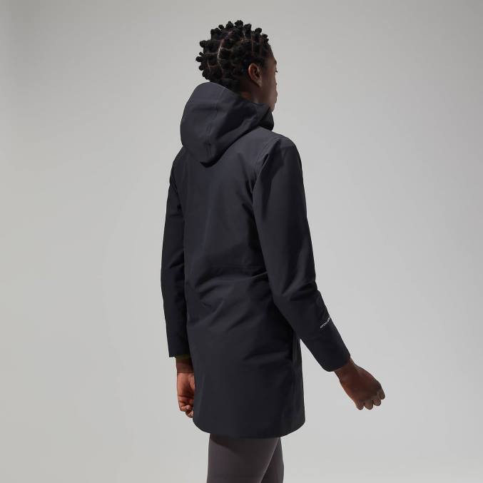 Berghaus ženske dolga jakna omeara 6JTH327 oblačila Črna