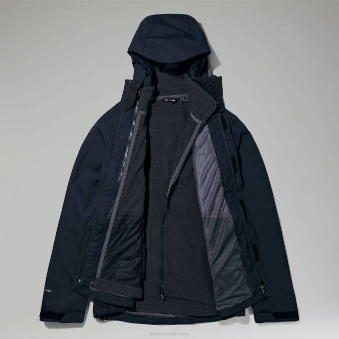 Berghaus ženske elara gemini jakna 3v1 6JTH304 oblačila Črna